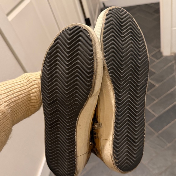 GGDB Golden Goose Slide High Top Glitter Leather Womens animal print Sneakers 39 - Picture 7 of 9